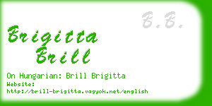 brigitta brill business card